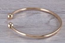 Load image into Gallery viewer, Round Profile Torque Bangle, Made from Solid Yellow Gold