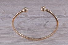 Load image into Gallery viewer, Round Profile Torque Bangle, Made from Solid Yellow Gold