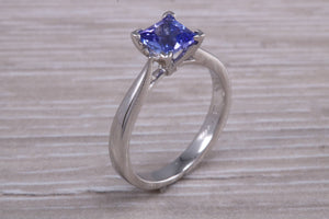 1.25 ct Natural AAA grade Tanzanite Platinum Solitaire