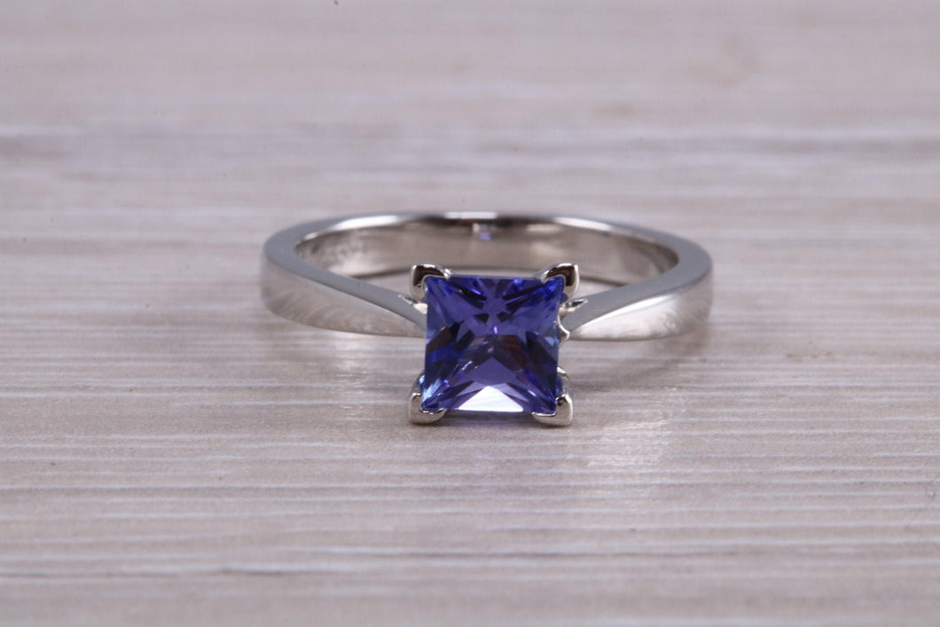 1.25 ct Natural AAA grade Tanzanite Platinum Solitaire