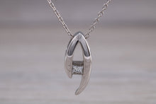 Load image into Gallery viewer, Diamond set 18ct White Gold Solitaire Necklace