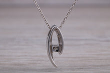 Load image into Gallery viewer, Diamond set 18ct White Gold Solitaire Necklace