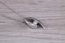 Load image into Gallery viewer, Diamond set 18ct White Gold Solitaire Necklace