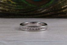 Load image into Gallery viewer, Half carat Round cut Diamonds Chanel set Ring, Available in your Choice of Precious Metals