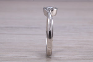 Rub Over Certified Diamond set Twist Shank Solitaire