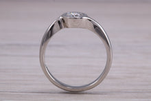 Load image into Gallery viewer, Rub Over Certified Diamond set Twist Shank Solitaire