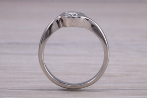 Rub Over Certified Diamond set Twist Shank Solitaire