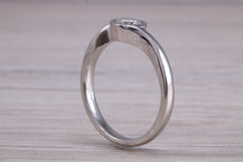 Load image into Gallery viewer, Rub Over Certified Diamond set Twist Shank Solitaire