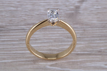 Load image into Gallery viewer, Classic Emerald cut Certified Diamond Solitaire