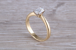 Classic Emerald cut Certified Diamond Solitaire