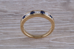 Traditional Sapphire and Diamond Eternity Ring