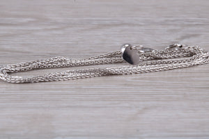 18 Inches Long White Gold Chain, Perfect for Pendants or as Standalone