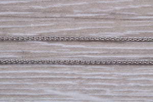 18 Inches Long White Gold Chain, Perfect for Pendants or as Standalone