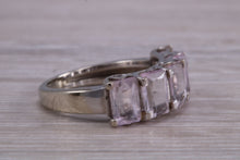 Load image into Gallery viewer, Five stone Morganite set White Gold Ring