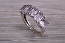 Load image into Gallery viewer, Five stone Morganite set White Gold Ring