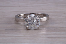 Load image into Gallery viewer, Two carat Forever One Moissanite Diamond Solitaire