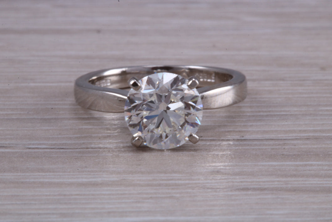Two carat Forever One Moissanite Diamond Solitaire