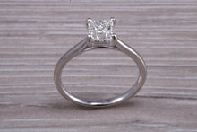 Load image into Gallery viewer, One carat Square Princess cut Moissanite Diamond Solitaire