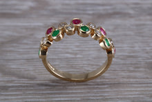 Load image into Gallery viewer, Multi Gemstone set Yellow Gold Ring