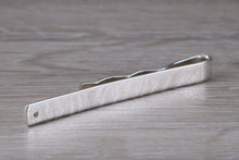 Load image into Gallery viewer, Diamond set Gentlemans Tie Slide. real Diamonds and made from solid sterling silver