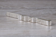 Load image into Gallery viewer, Diamond set Gentlemans Tie Slide. real Diamonds and made from solid sterling silver