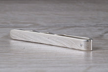 Load image into Gallery viewer, Diamond set Gentlemans Tie Slide. real Diamond and made from solid sterling silver