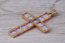 Load image into Gallery viewer, Opal set large Yellow Gold Cross