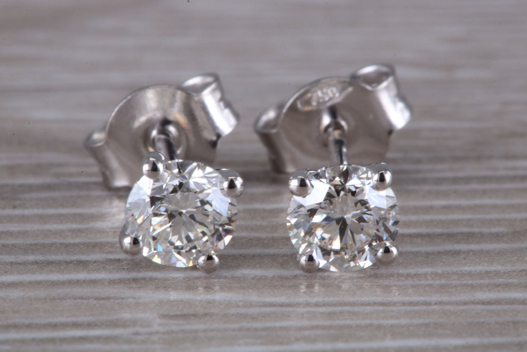 Timeless Diamond Solitaire Stud Earrings