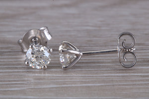 Timeless Diamond Solitaire Stud Earrings
