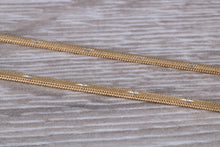 Load image into Gallery viewer, Flat Diamond cut 18ct Yellow Gold Chain, Solid and Weighty Feel