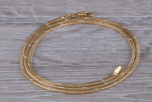 Load image into Gallery viewer, Flat Diamond cut 18ct Yellow Gold Chain, Solid and Weighty Feel