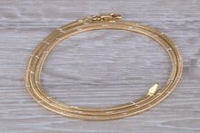 Load image into Gallery viewer, Flat Diamond cut 18ct Yellow Gold Chain, Solid and Weighty Feel
