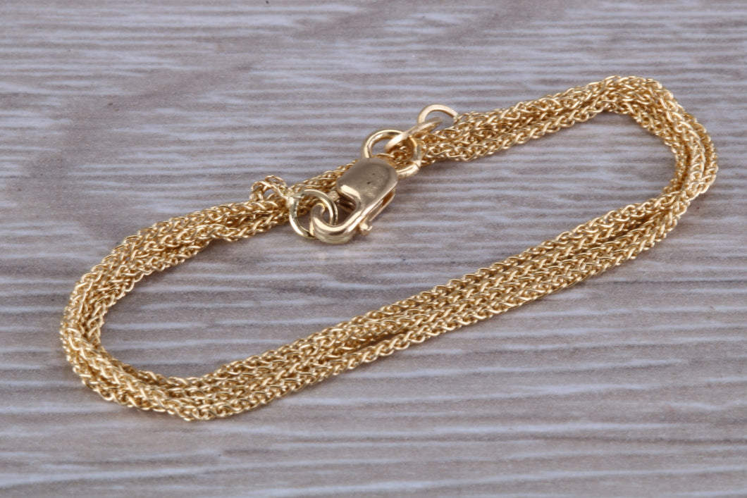 18ct Yellow Gold Spiga Chain, Your Choice of Lengths