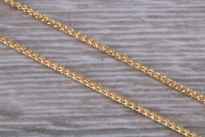 18ct Yellow Gold Spiga Chain, Your Choice of Lengths