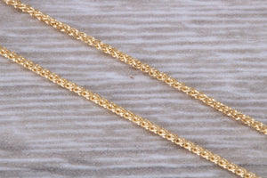 18ct Yellow Gold Spiga Chain, Your Choice of Lengths
