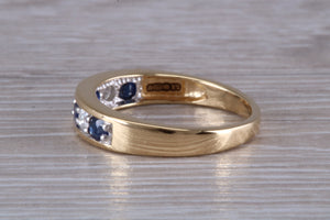 Traditional Sapphire and Diamond Eternity Ring