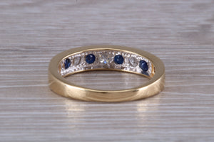 Traditional Sapphire and Diamond Eternity Ring