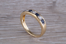 Load image into Gallery viewer, Traditional Sapphire and Diamond Eternity Ring