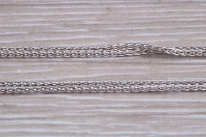 18 Inches Long White Gold Chain, Perfect for Pendants or as Standalone