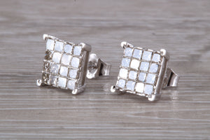 Two carats Diamond set Stud Earrings