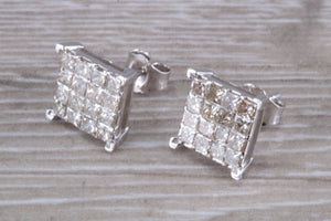 Two carats Diamond set Stud Earrings