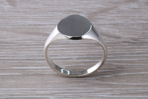 Beautiful high polished Signet ring, suitable for ladies and gents of all age groups, available in your choice of precious metals