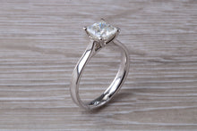 Load image into Gallery viewer, 1.25 carat Princess cut Moissanite Diamond Solitaire