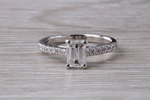 Load image into Gallery viewer, Stunning 1.25ct Moissanite Diamond and Natural Diamond set Engagement Ring