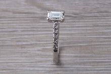 Load image into Gallery viewer, Stunning 1.25ct Moissanite Diamond and Natural Diamond set Engagement Ring