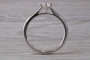 Simple and Elegant Certified Diamond set Platinum Solitaire