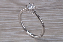 Load image into Gallery viewer, Simple and Elegant Certified Diamond set Platinum Solitaire