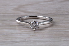 Load image into Gallery viewer, Simple and Elegant Certified Diamond set Platinum Solitaire