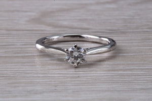 Simple and Elegant Certified Diamond set Platinum Solitaire