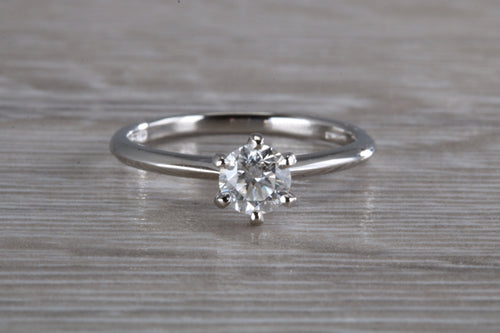 One Carat Round Brilliant cut Certified Diamond Solitaire